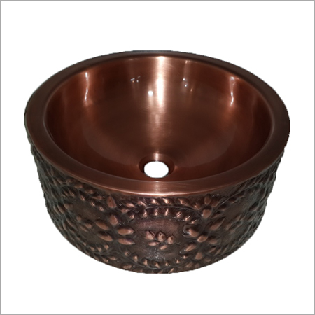 Wall-Double Bowl Copper Vessel Sink - Various Sizes , Any Color Options Available