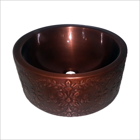 Any Color Wall-Double Bowl Copper Vessel Sink