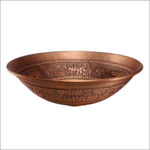 Any Color Round Embossed Copper Sink