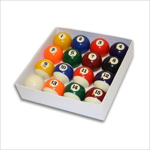 Billiard Ball - High-Grade Poly Resin, Small Size, Multicolor | Durable for Cue Sports, Friction Coefficient & Resilience Perfect for Snooker Games