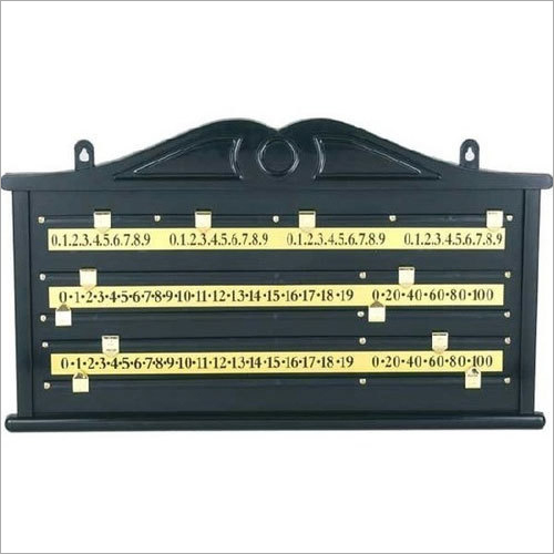 Black Billiard Table Scoreboard
