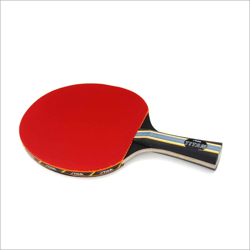 Table Tennis Bat - Rubber and Plywood Material, 100-500 Grams , Red Color with Sensor Grip for Comfort and Outdoor Composite Use