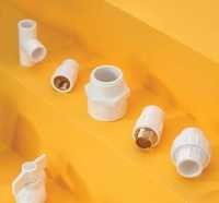 Upvc Plumbing Fittings - White Pvc, 5-10mm Thickness | Female Connection, High Pressure Resistance