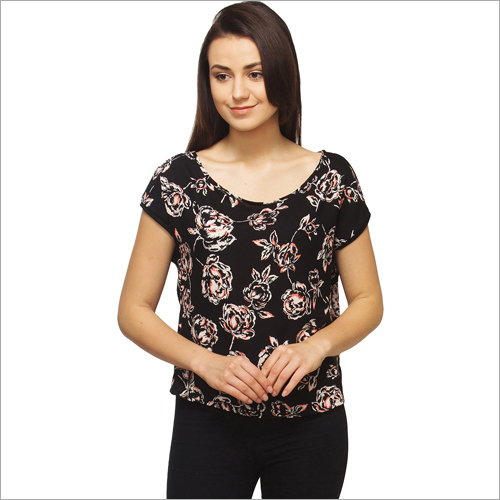 Floral Print Crop Top