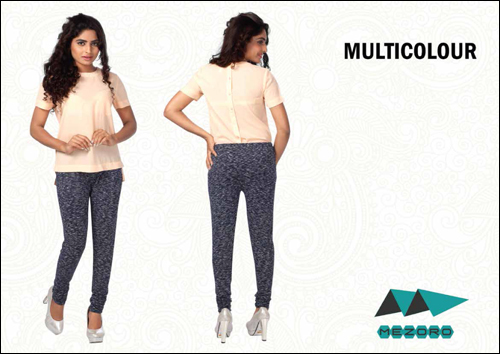Blue Cotton Leggings