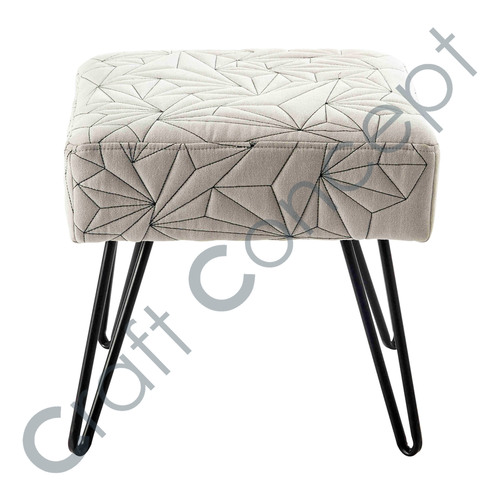 Metal & Fabric Stool No Assembly Required
