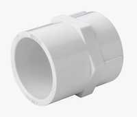 Pvc Female Adapter - Pvc Material, 5-10mm Thickness, Round Shape, High Pressure Rated, White Color, Male Connection Type