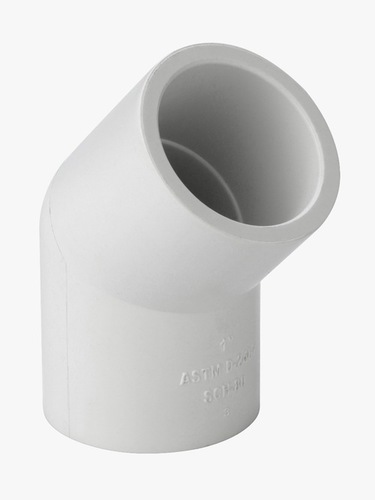 White 45 Degree Elbow