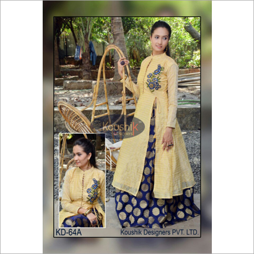 Indian Designer Cape Top And Skirt