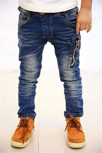 Kids Denim Pant - Skin Friendly Denim, Available Sizes S-XXL, Multiple Colors & Patterns | Anti-Wrinkle, Breathable, No Fade, Washable