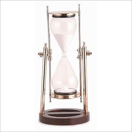 Silver And Brown Decorative Sand Timer