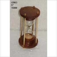Metal And Glass Sand Timer - Antique Design, 1 Hour Min Setting Time | Unique Home Decor Accent