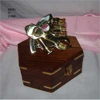 Golden Antique Sextant