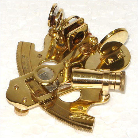 Golden Antique Nautical Sextant