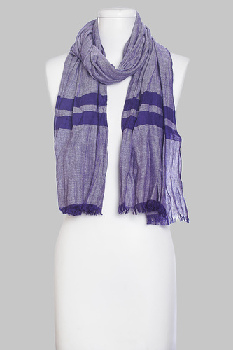 Striped Scarf - 100% Cotton, 70x180cm Dimensions | Elegant Short Length Design, Customizable Packing Options