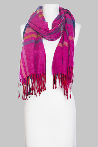 Check Scarf Length: 70X180Cm