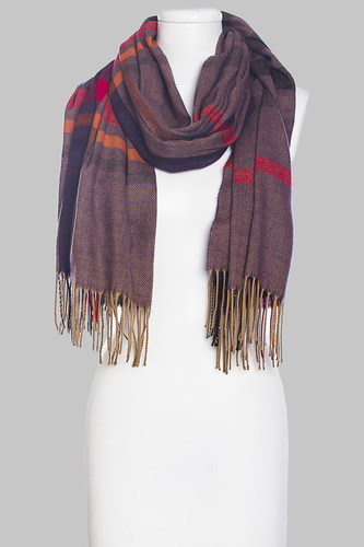 Check Scarf Length: 70X180Cm