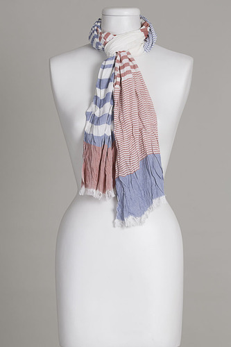 Striped Scarf Length: 70x180cm