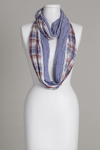 Check Scarf Length: 70X180Cm