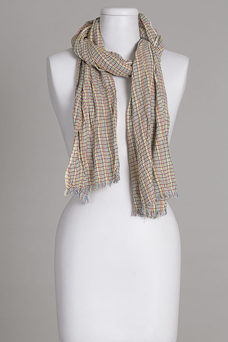 Check Scarf Length: 70X180Cm