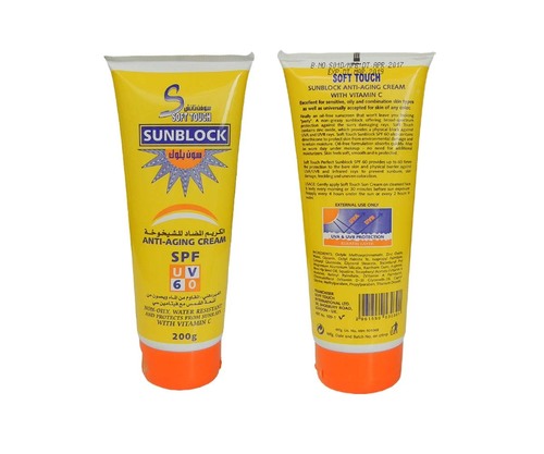 soft touch sunblock anti aging cream