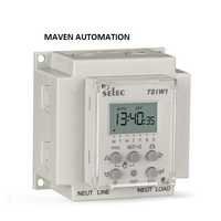 Selec Time Switches - 50 On-off Steps, 16a Relay Output | Plastic Material, Power Range 10-100 Watt, Operating Temperature -10 To 40 Celsius