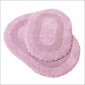 Heirloom Crochet Cotton Rug - Oval Lavender Cotton, Fade Resistant, Shrink Proof, Non-Slippery Base