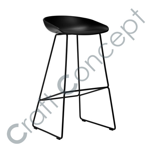 Black Metal Bar Stool No Assembly Required