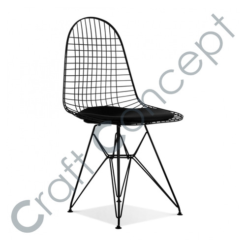Eco-Friendly Black Metal Chair