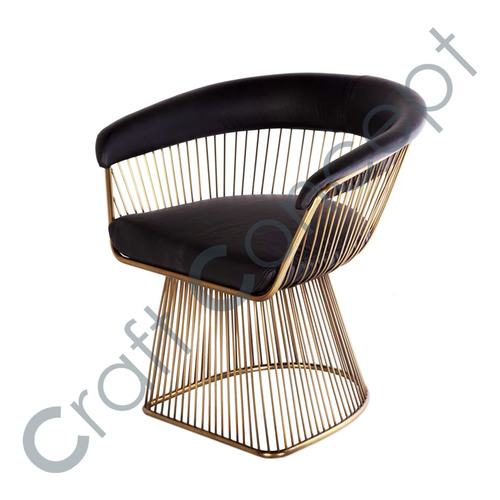 Metal & Leather Chair No Assembly Required