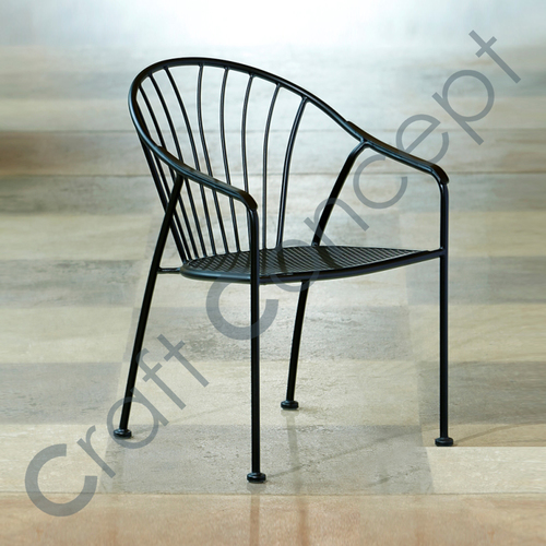 Eco-Friendly Black Metal Chair