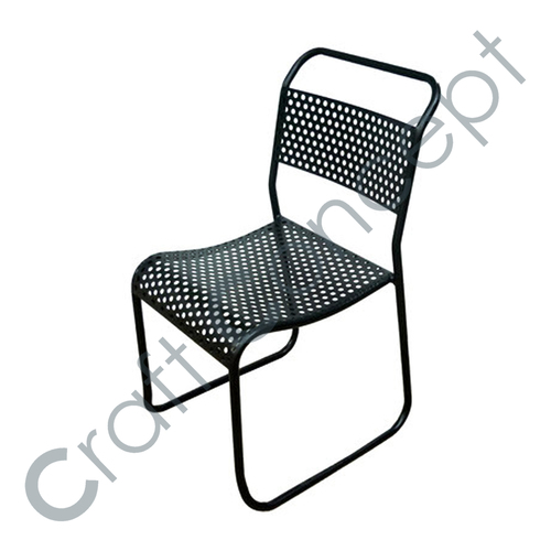 Eco-Friendly Black Metal Chair