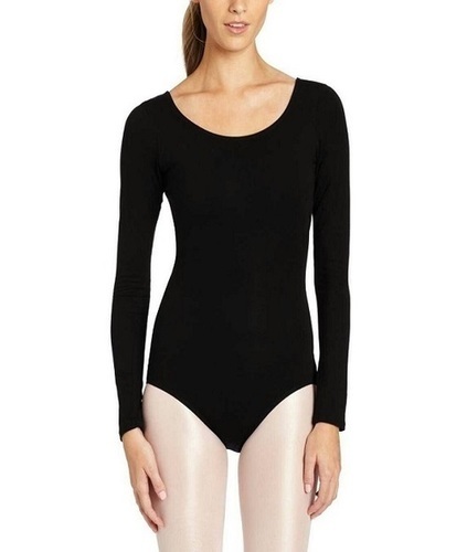 Black Full Sleeve Leotard Body Sutt