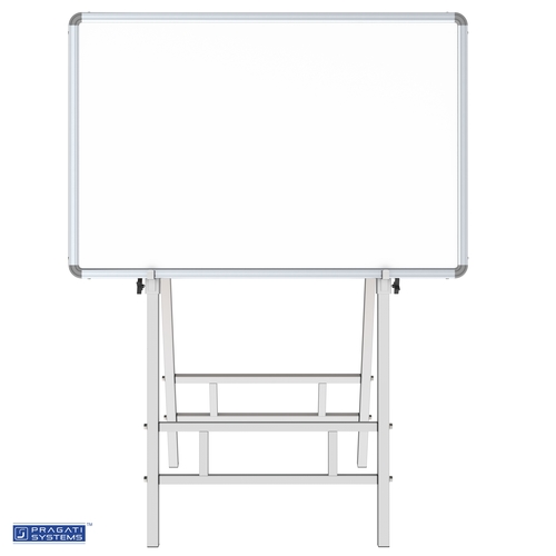 Dual Side Writing & Display Board Stand (Upto 3X4) 4-Leg Uniform Support