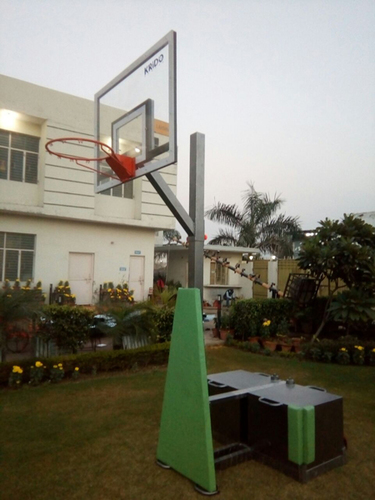 Movable Basketball Pole With Height Adjustments