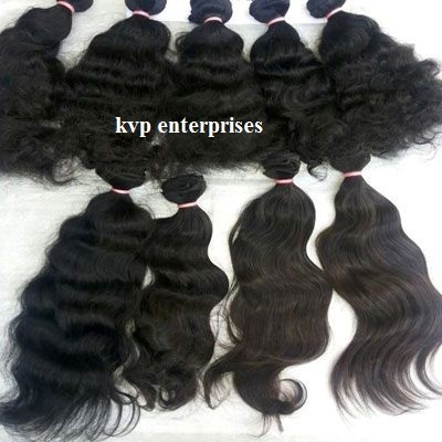 Wavy Human Hair - Non Remy Indian Hair, Brown/Black Color for Baby Girls, Girls, and Women