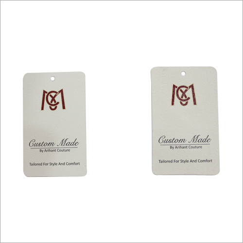 Custom Clipped Corners Hang Tag