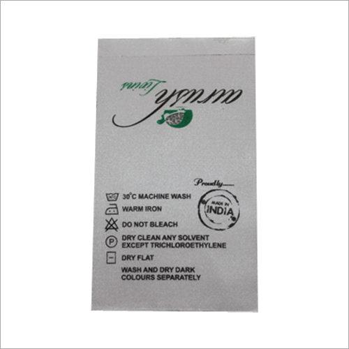 Garment Silk Cloth Tag
