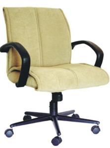 Executive Chair - Fabric, Revolving Design with Ergonomic Support and Durable Wheels