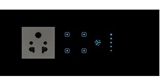 Touch 4 Switch & 1 Fan regulator (with Socket)