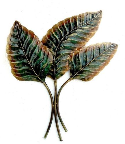 Stamped Metal Leaves