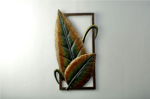 Framed Metal Leaf