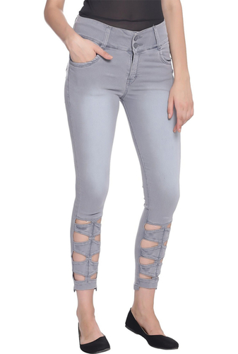 Gray Women Denim Jeans