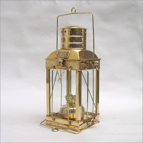 Oil Lamps - Brass and Glass, 12x8x6 inches | Bright Light, Portable Design, 8 Hour Burn Time