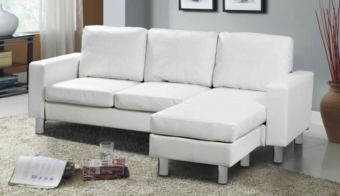 SOFA - Fabric Leatherite, 72x36x36 inches, White | Comfort, Style, Durability, Space Saving, Easy Assembly, Metal Legs
