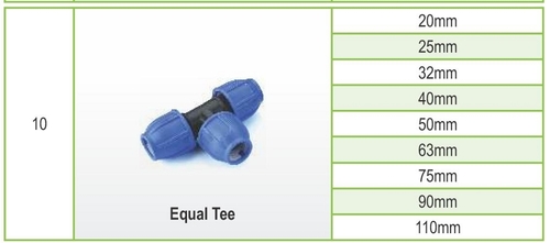 Equal Tee By CAPTAIN POLYPLAST LIMITED