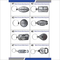 Solid Metal Keyring - Color: Silver