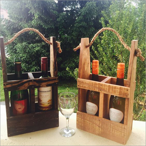 Wooden Bottle Rack