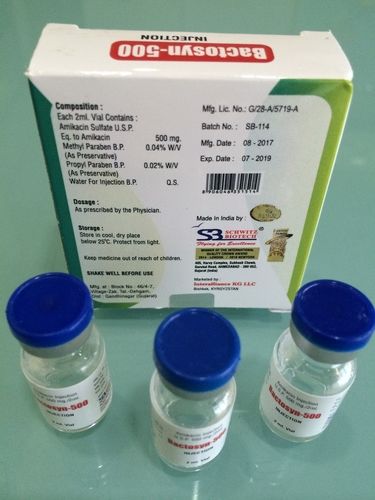 Amikacin Sulfate Injection USP 500 mg/2 mL