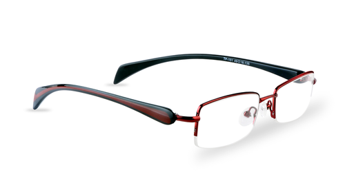 TP-101 Red & Black Frame - Women's Eyewear, Stylish Color Combination